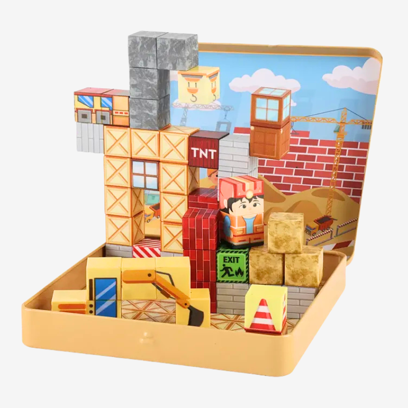Construction Site Travel Tin - 49pcs