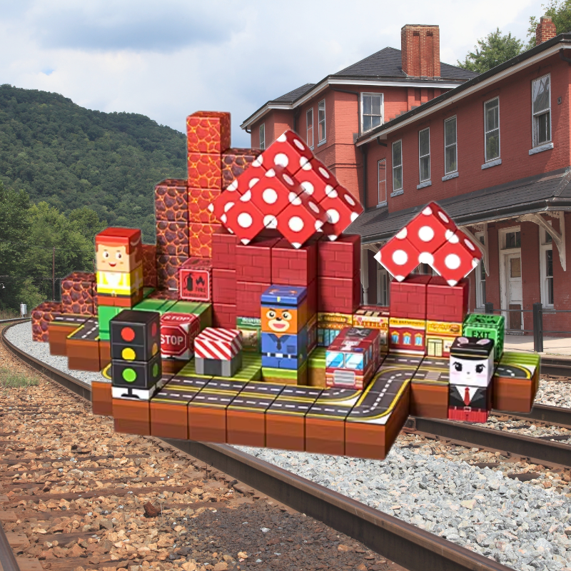 Mountain Fire Station Set - 120pcs