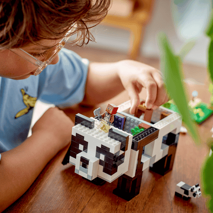 Panda House Set - 553pcs Interlocking Building Blocks